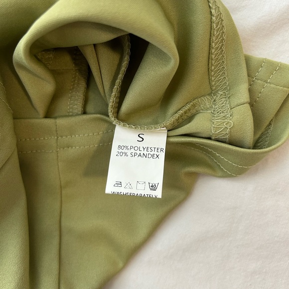 amazon green cropped going out tank top - Picture 3 of 3